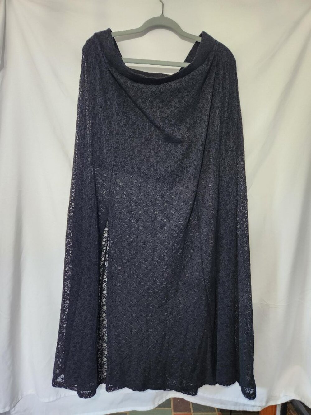Torrid Festi Lace Maxi Skirt Vintage Black Size 2 Built In Shorts